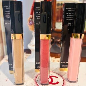 CHANEL Rouge Coco Gloss Trio - Beige, Red, Pink